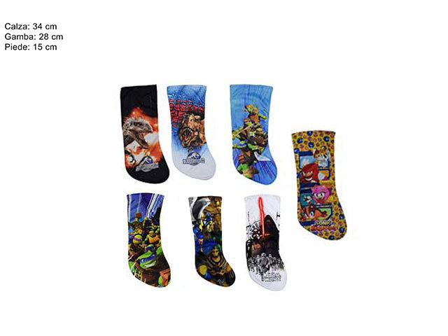 Calza della befanacon personaggi per bimbo