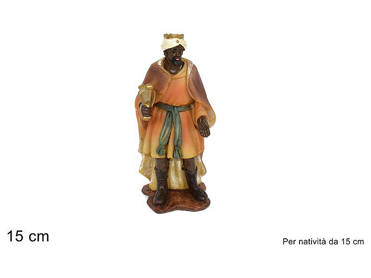 Baldassarre 15cm per presepe da 15cm