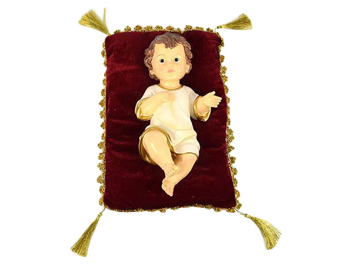 GesÃ¹ bambino 28cm su cuscino