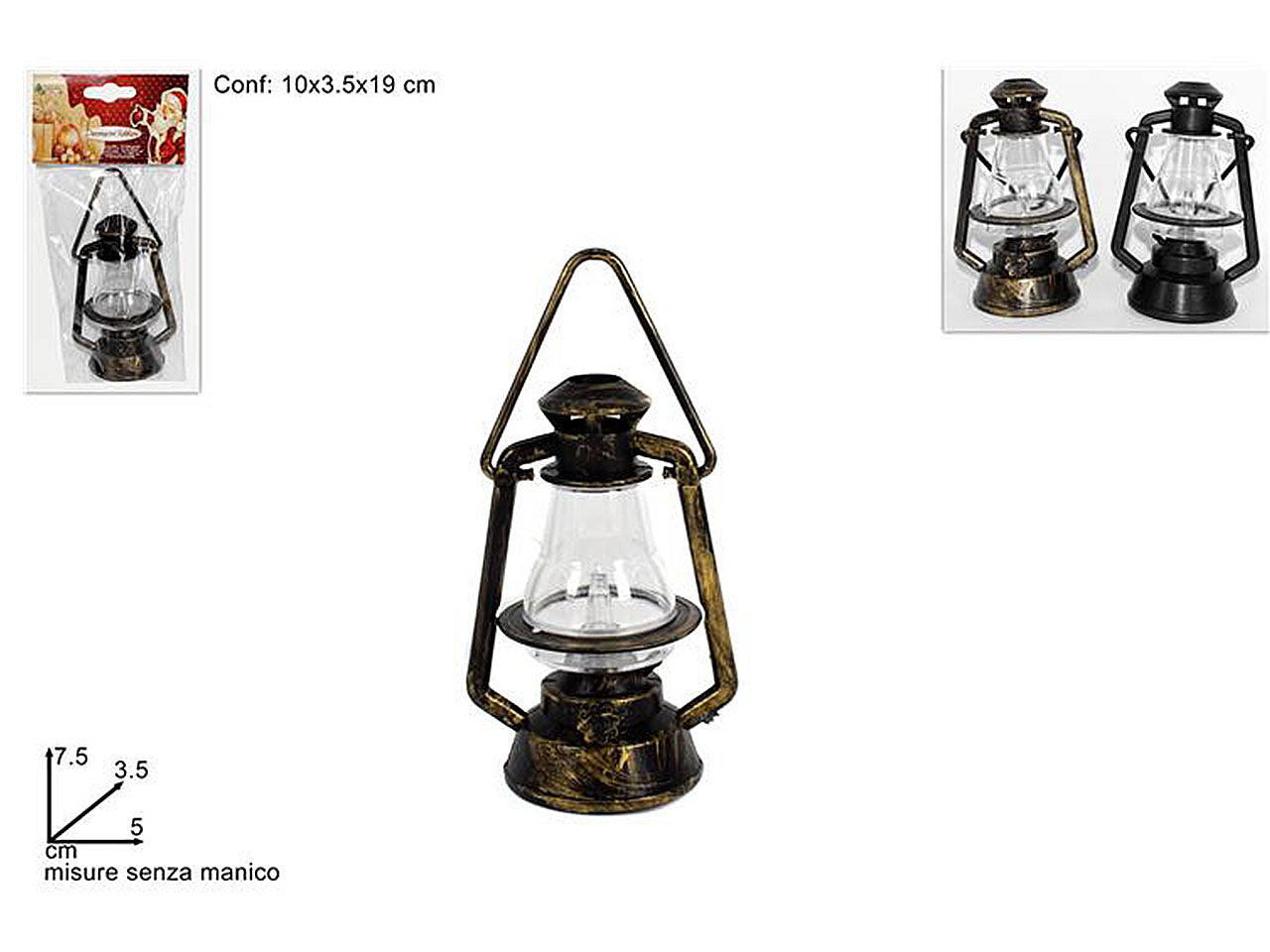 Appendini lanterna plastica 7.5x3,5x5cm