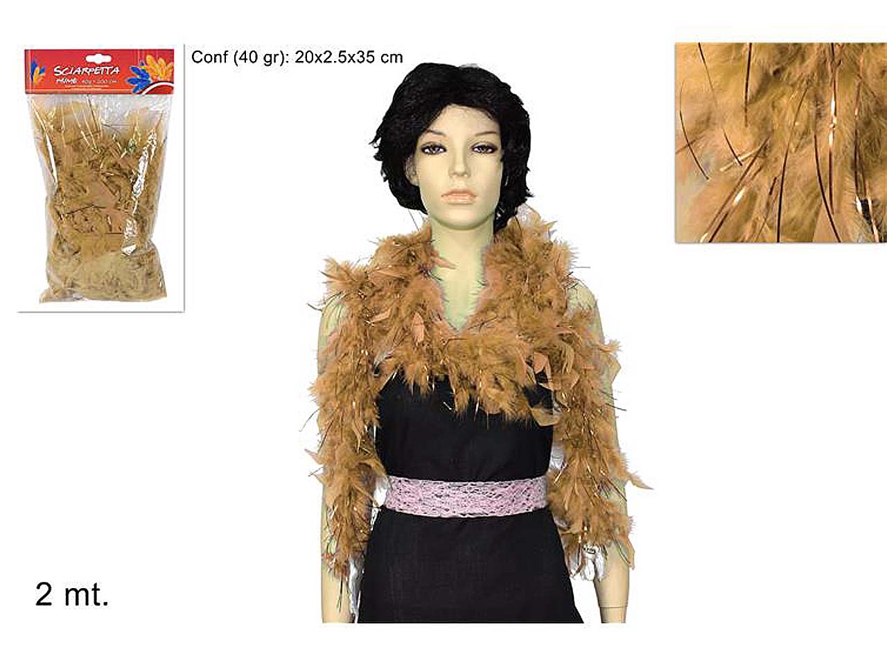 Boa piume 40gr senape rb000051