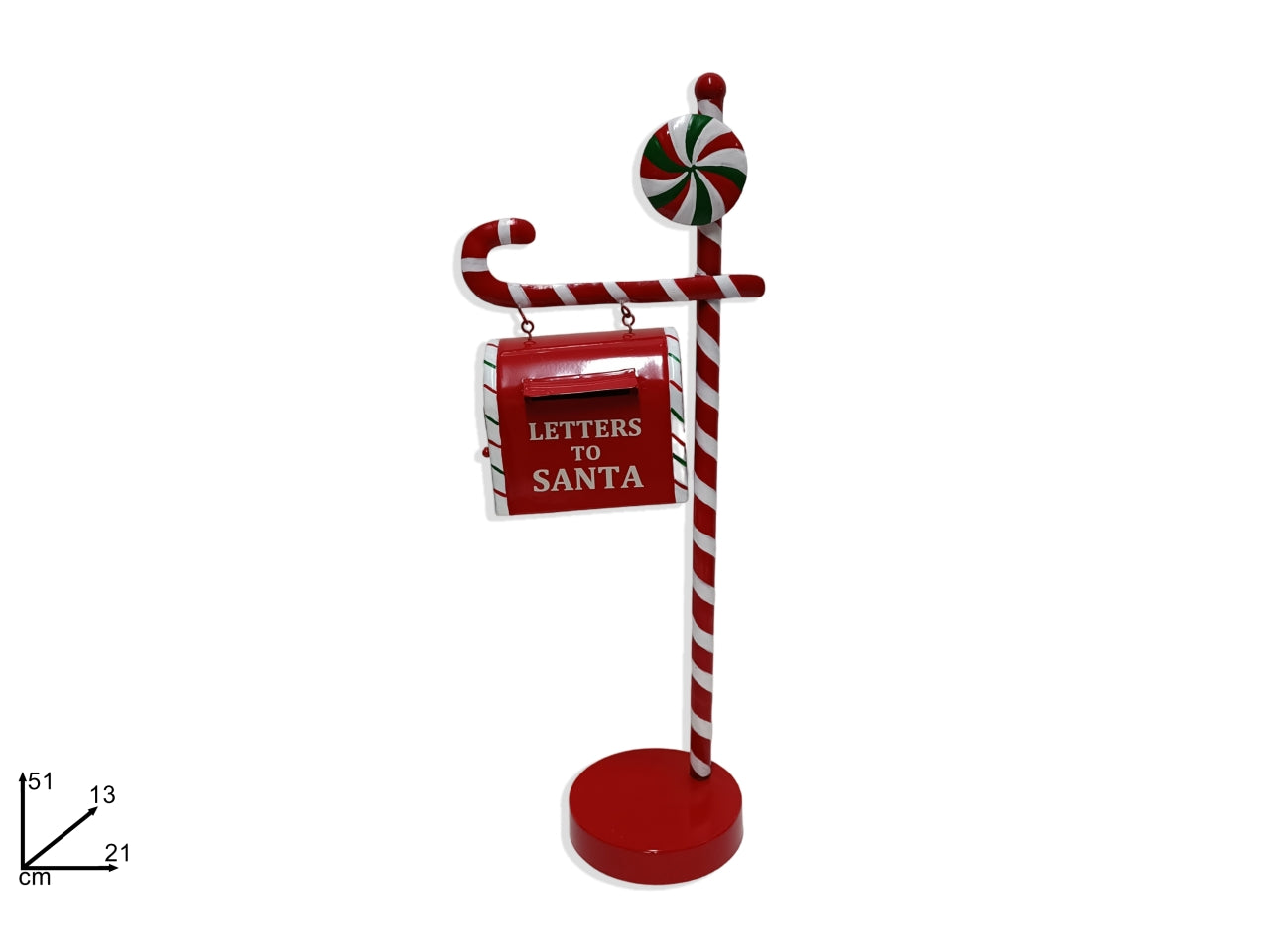 Cassetta postale in latta 21xh.51cm