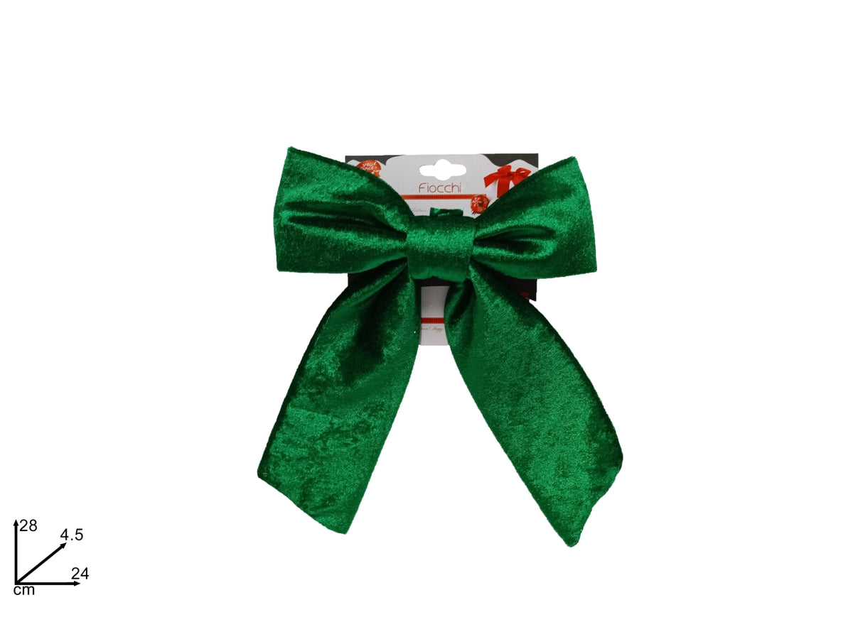 Fiocco velluto 24cm verde