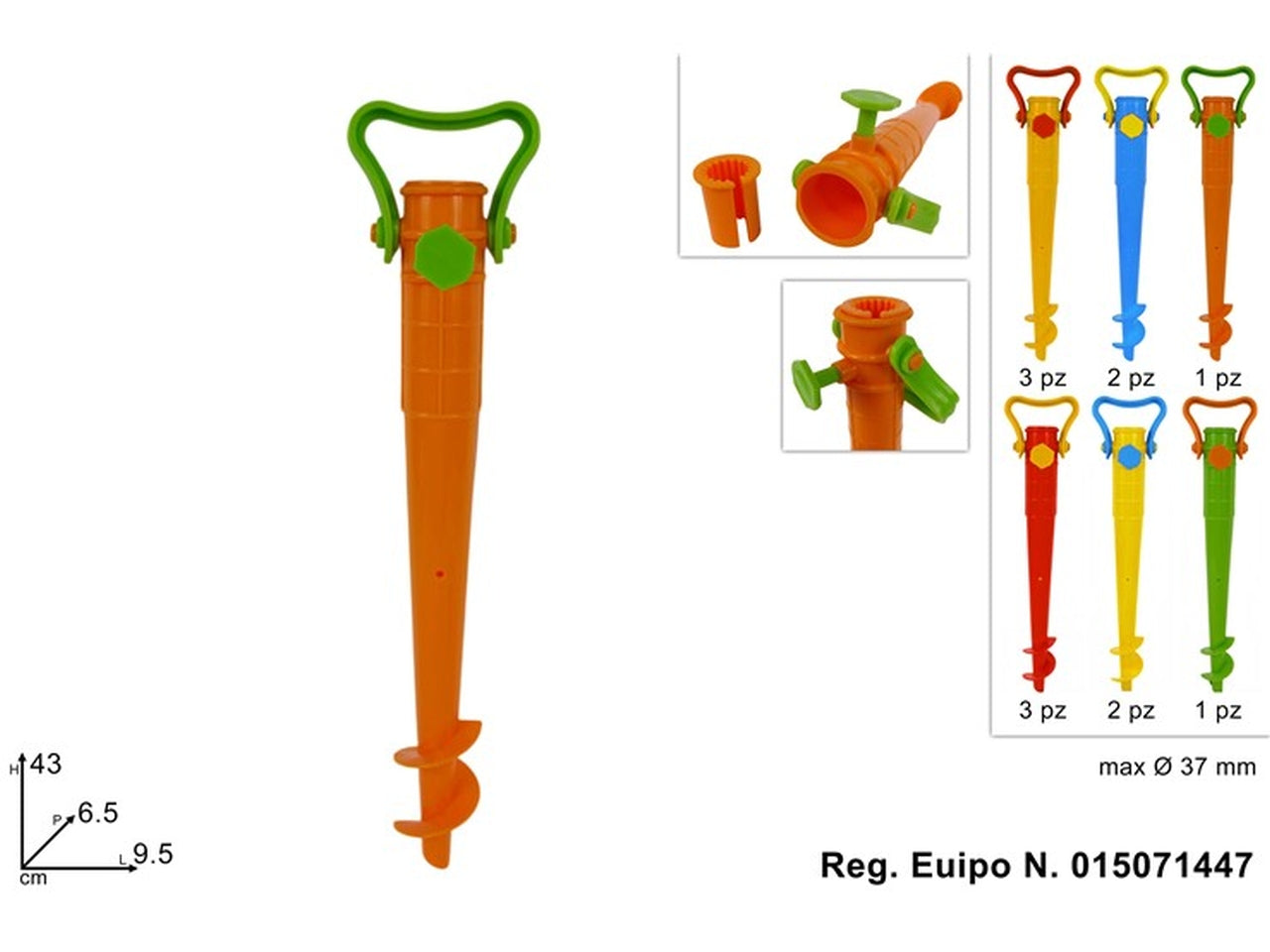 Picchetto ombrellone 6 assortiti