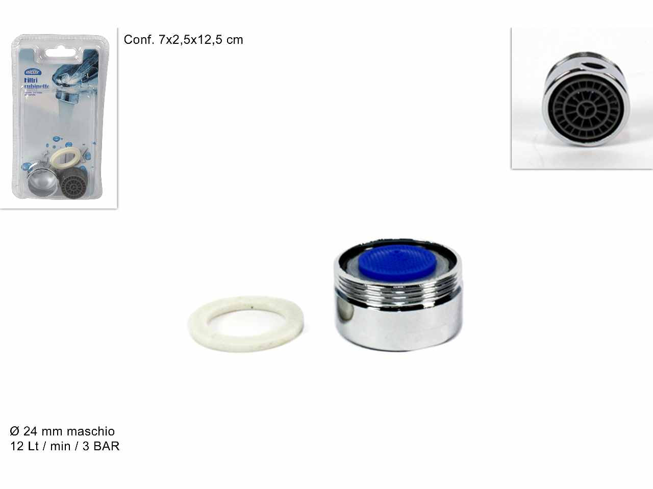 Filtro rubinetto filetto 24mm