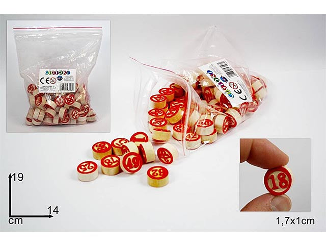 Numeri per tombola 90 pezzi ro002000