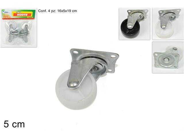 Ruote 5cm 4 pezzi mi011213