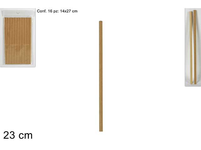 Cannucce carta cocktail 16 pezzi mn000270