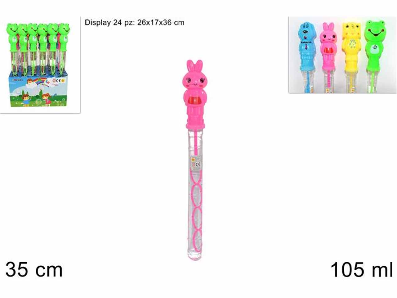 Bolle di sapone spada animali 105ml