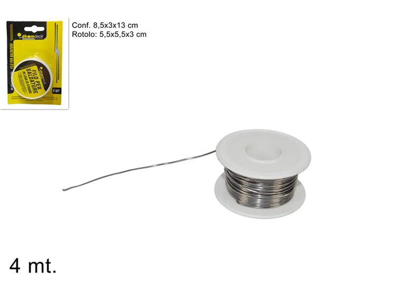 Filo per saldature in lega di stagno 4mt