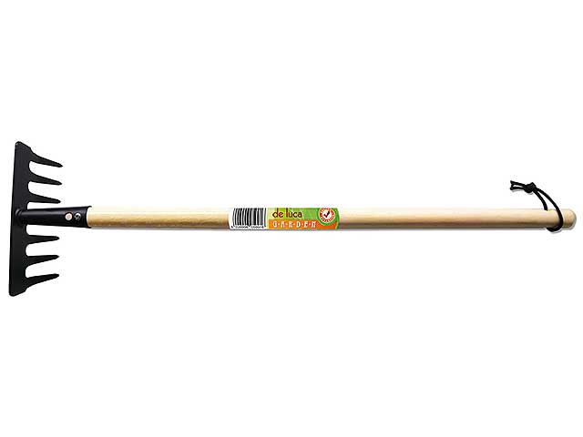 Rastrello da giardino manico legno 70cm 599-2