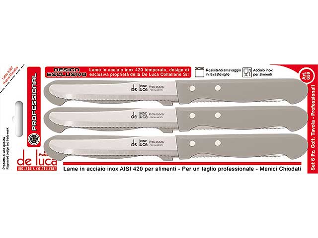 Coltello da tavola 6 pezzi 638-t