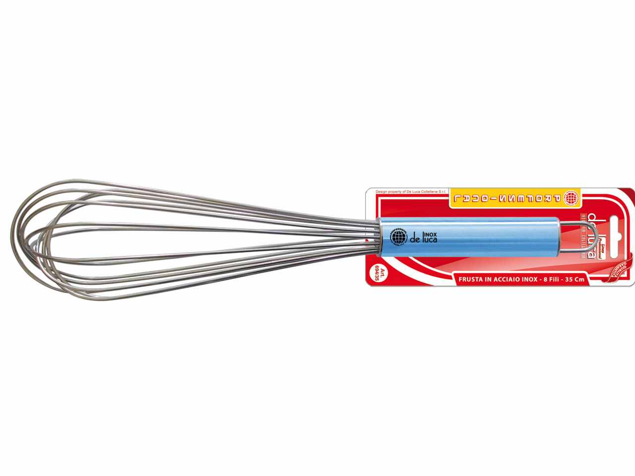 Frusta acc.inox 18/10 8fili 35cm 694-35