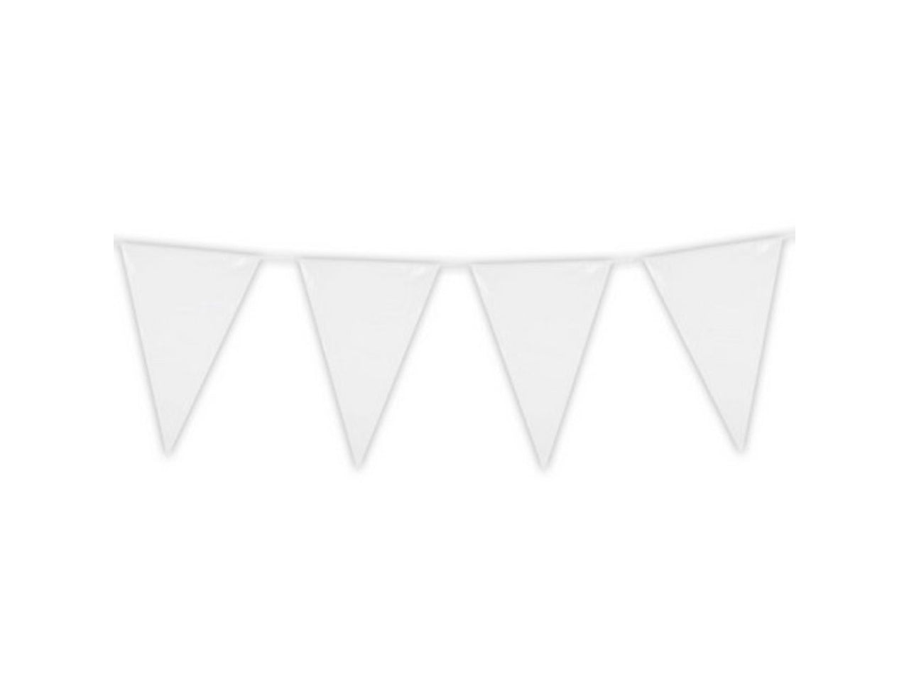 Bandierine bianche 10mt in pvc