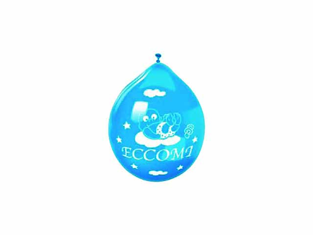 Palloncini 20 pezzi m. eccomi celeste 72207