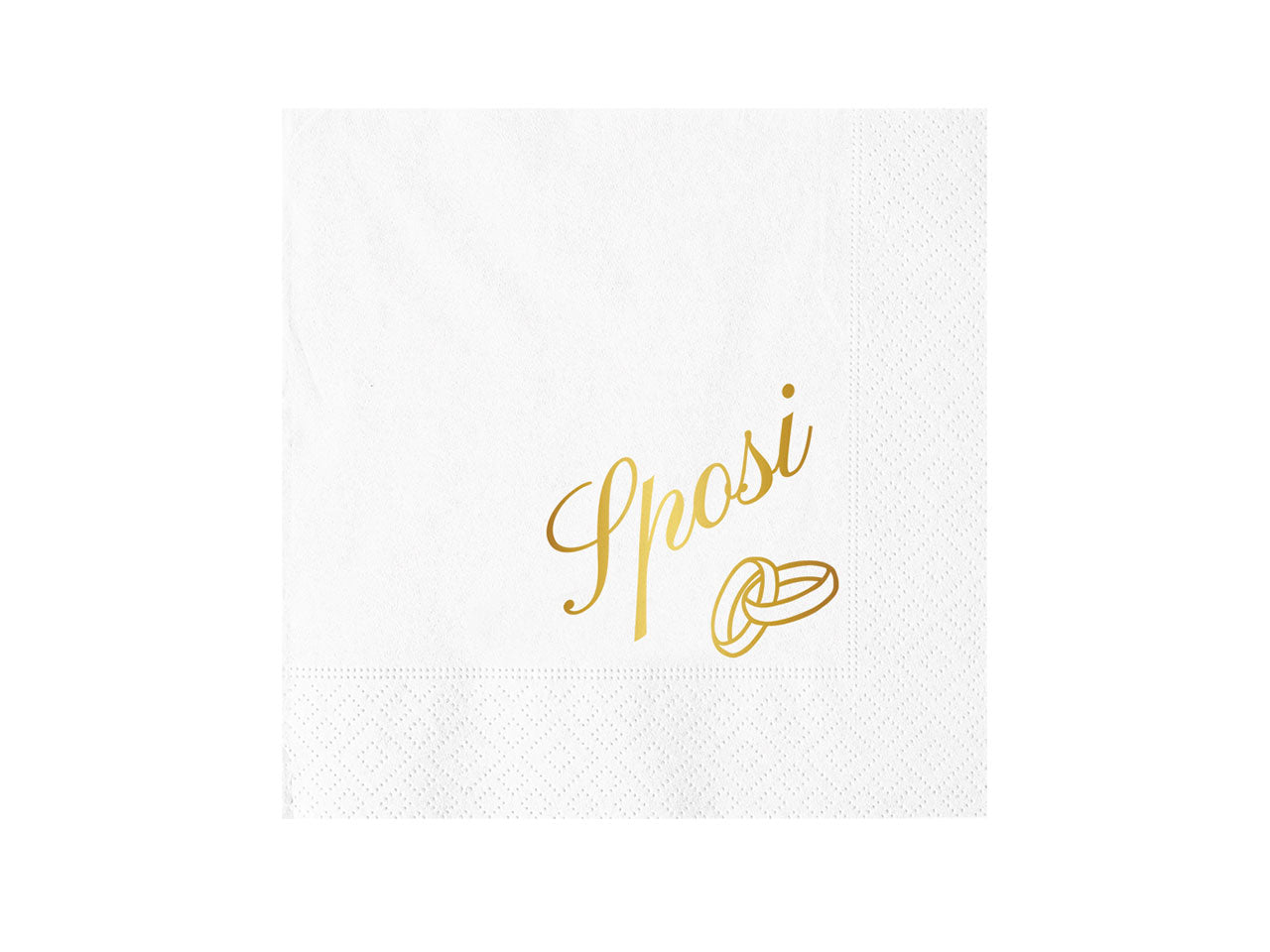 Tovaglioli 25x25cm  2 veli sposi set da 16 tovaglioli