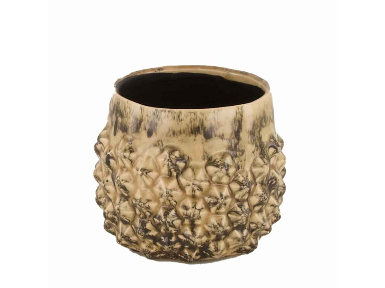Vaso ceramica 13x10,5cm beige