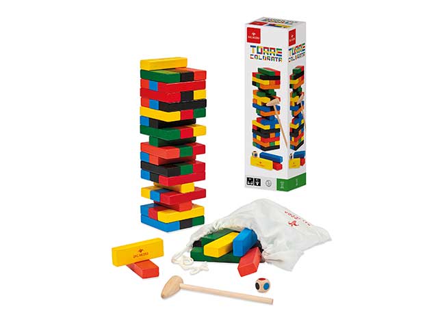 Torre colorata c/martelletto 53976