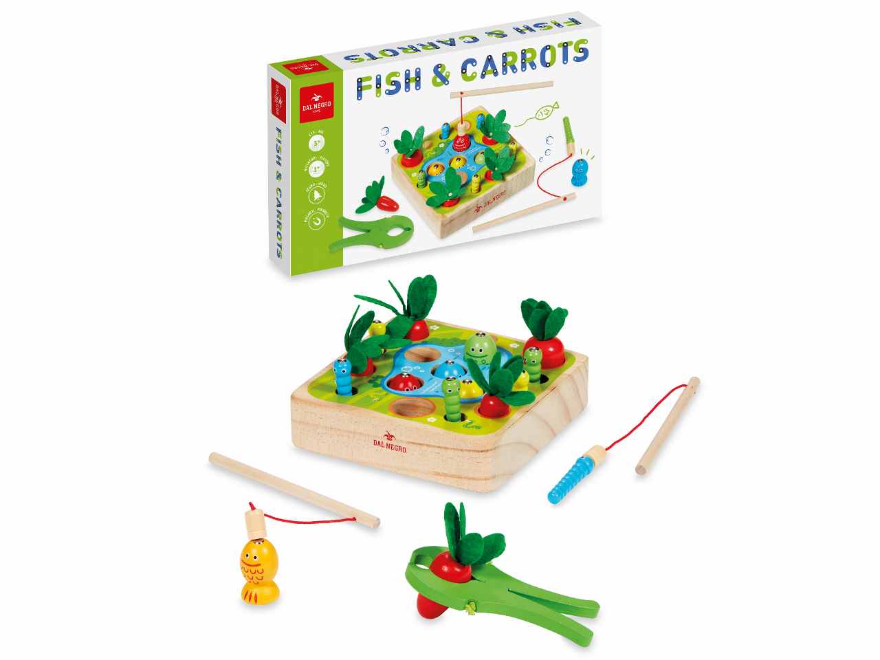 Gioco in legno fish and carrots 54024