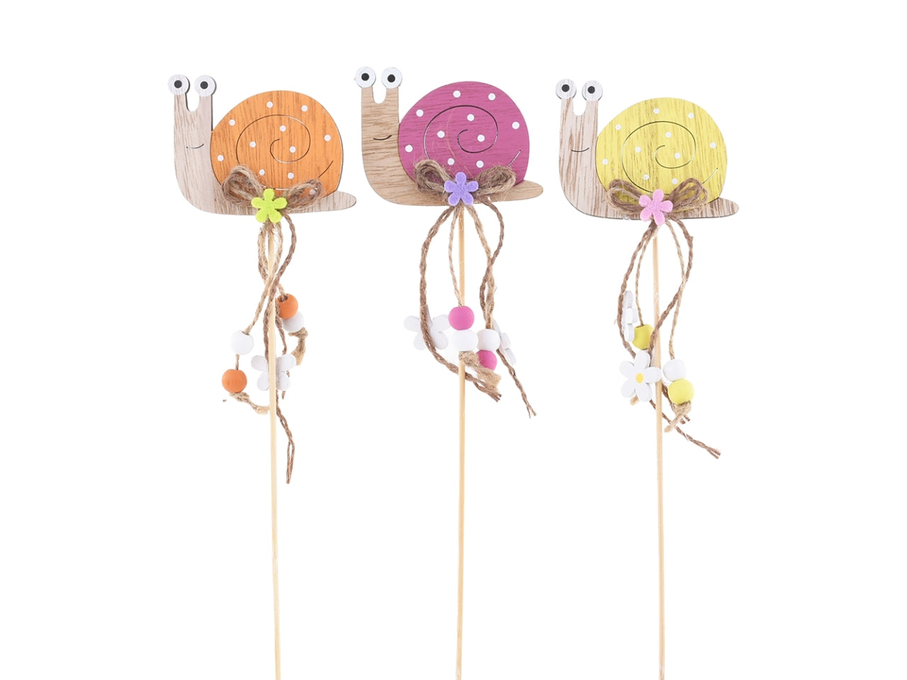 Lumaca su pick 7xh.30cm set 12 lumache