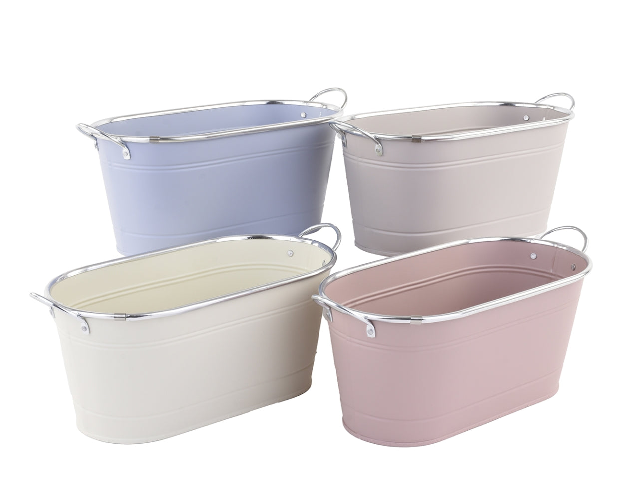 Linea color vaso metal 28,5xh.12,5 assortiti
