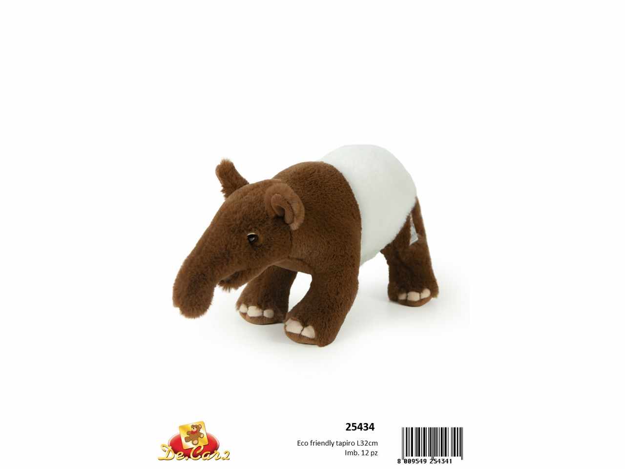 Peluche tapiro l32cm 25434