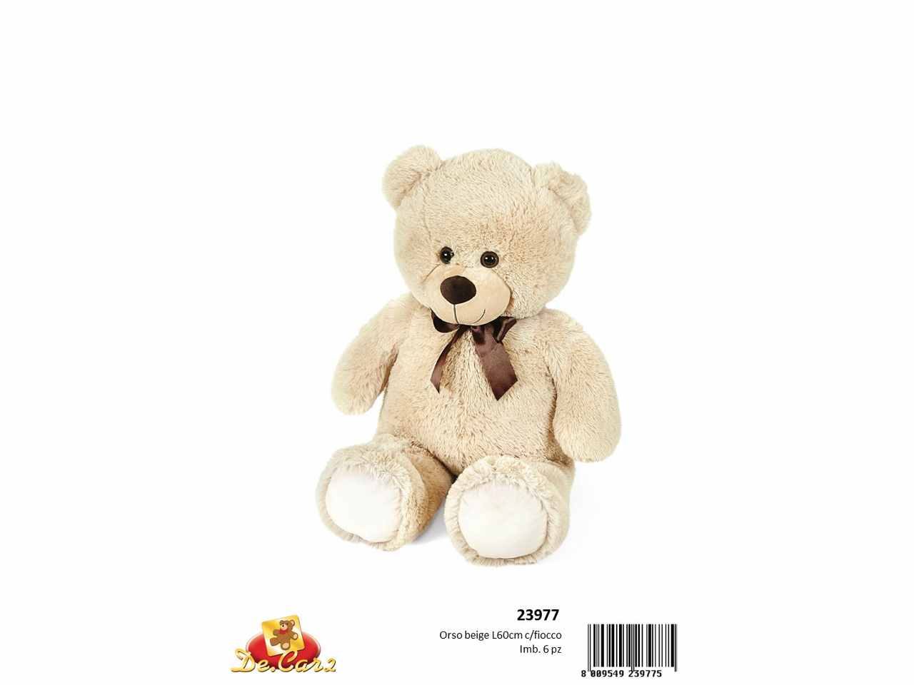 Peluche  Orso Beige L60Cm