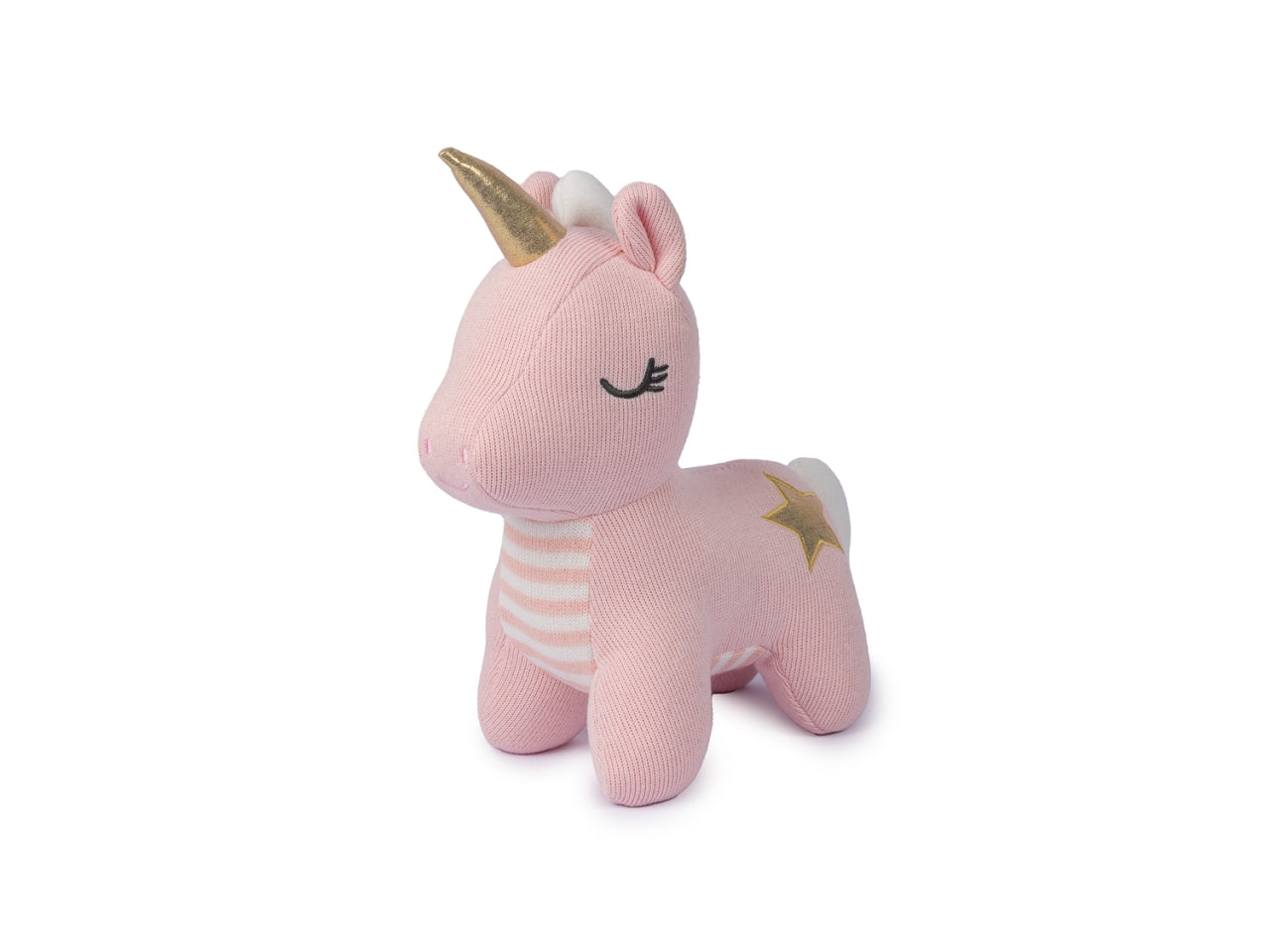 Peluche unicorno 25cm lavorazione tipo uncinetto