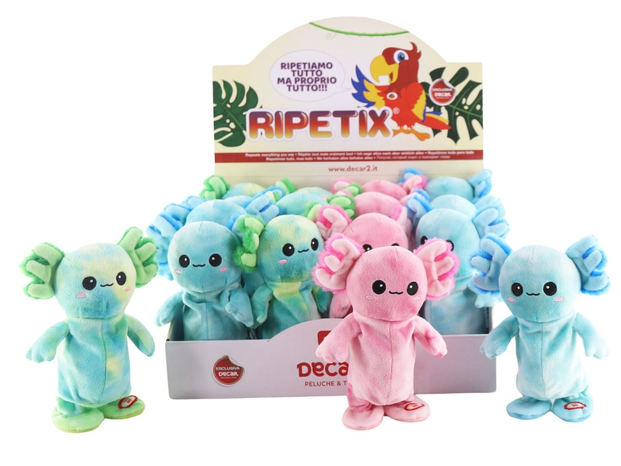 Ripetix axolotl h.20cm - disponibile in 3 colori