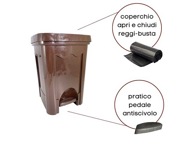 Eco pattumiera 16lt 7517 wenghe'