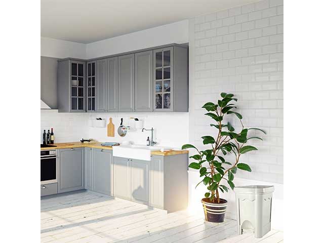 Eco pattumiera 6lt 7530 bianca