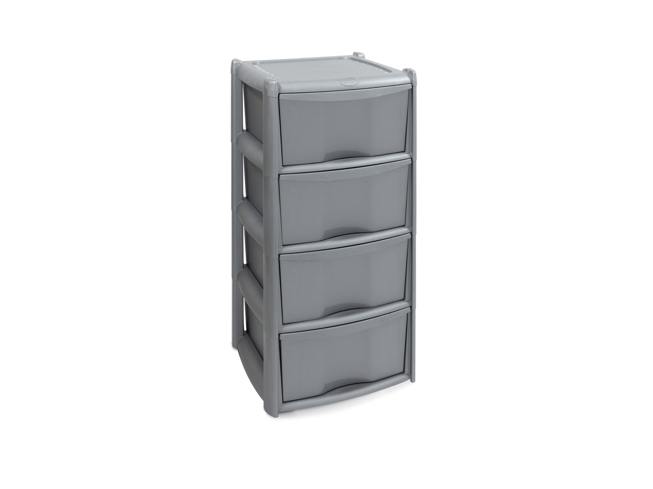 Cassettiera vulcano silver 4 cassetti 7901