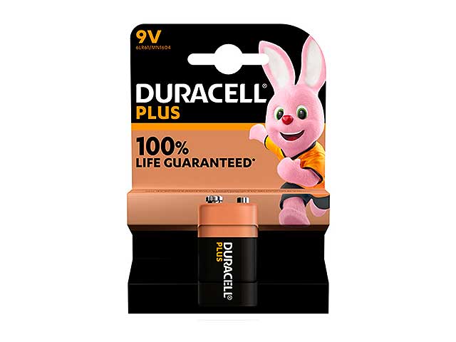 Duracell plus pila 9v power trans 5012173