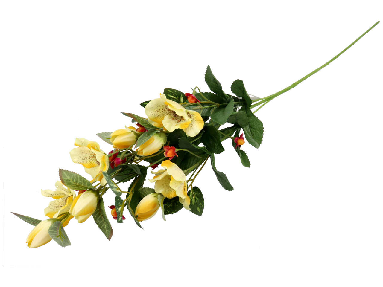 Anemone artificiale stelo semirigido in plastica e ferro 4 colori assortiti 82 cm - Diva