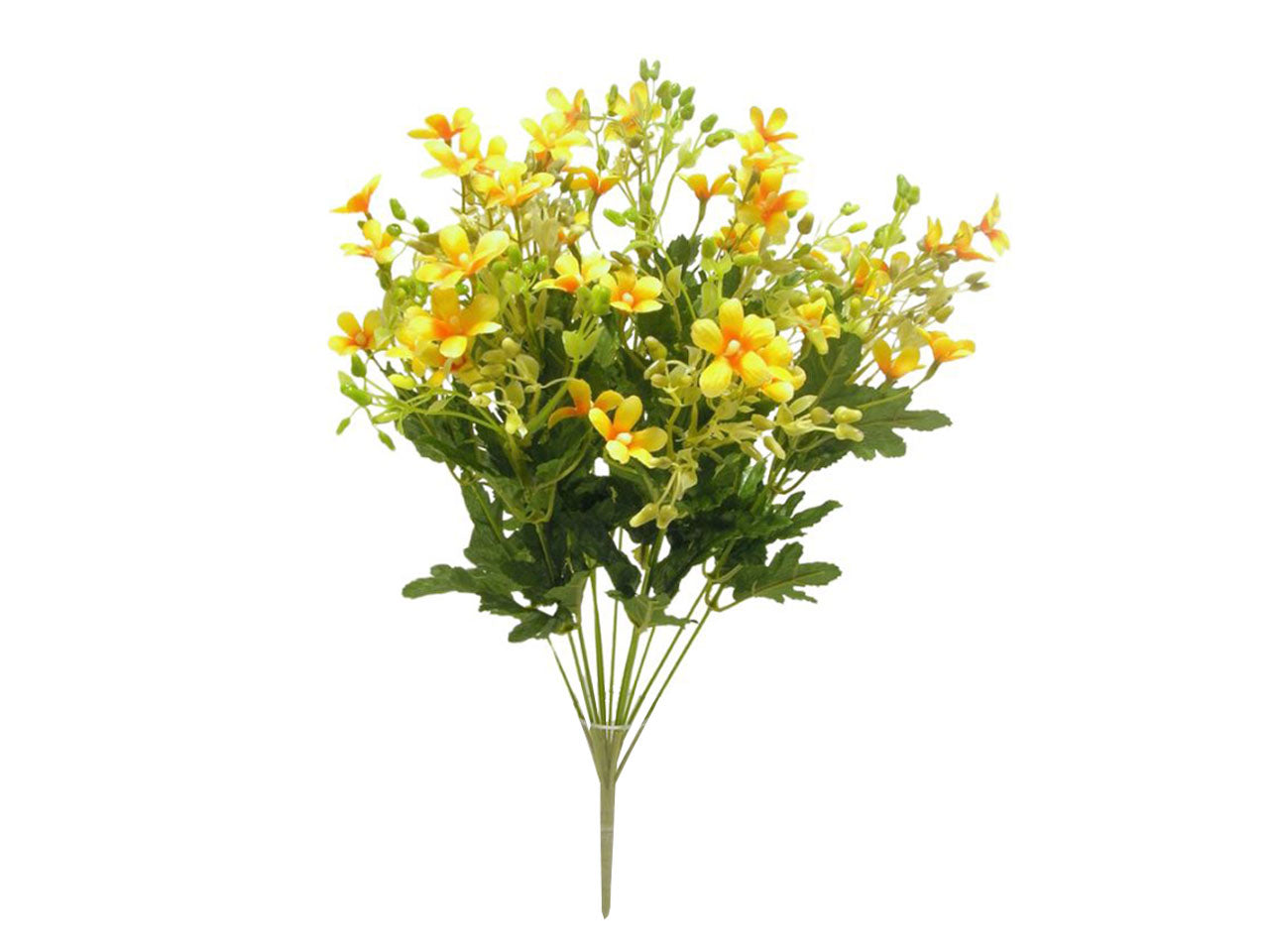 Mazzo di fiori selvatici misto x 13 48cm giallo