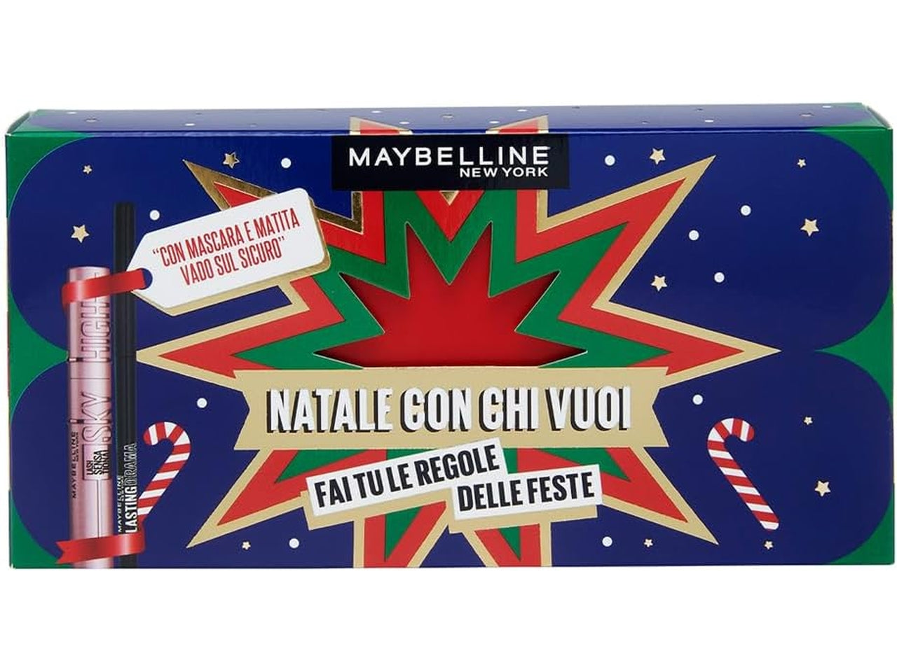 Maybelline coffret mascara sky high + matita lasting black, Sesso: f | Maybelline