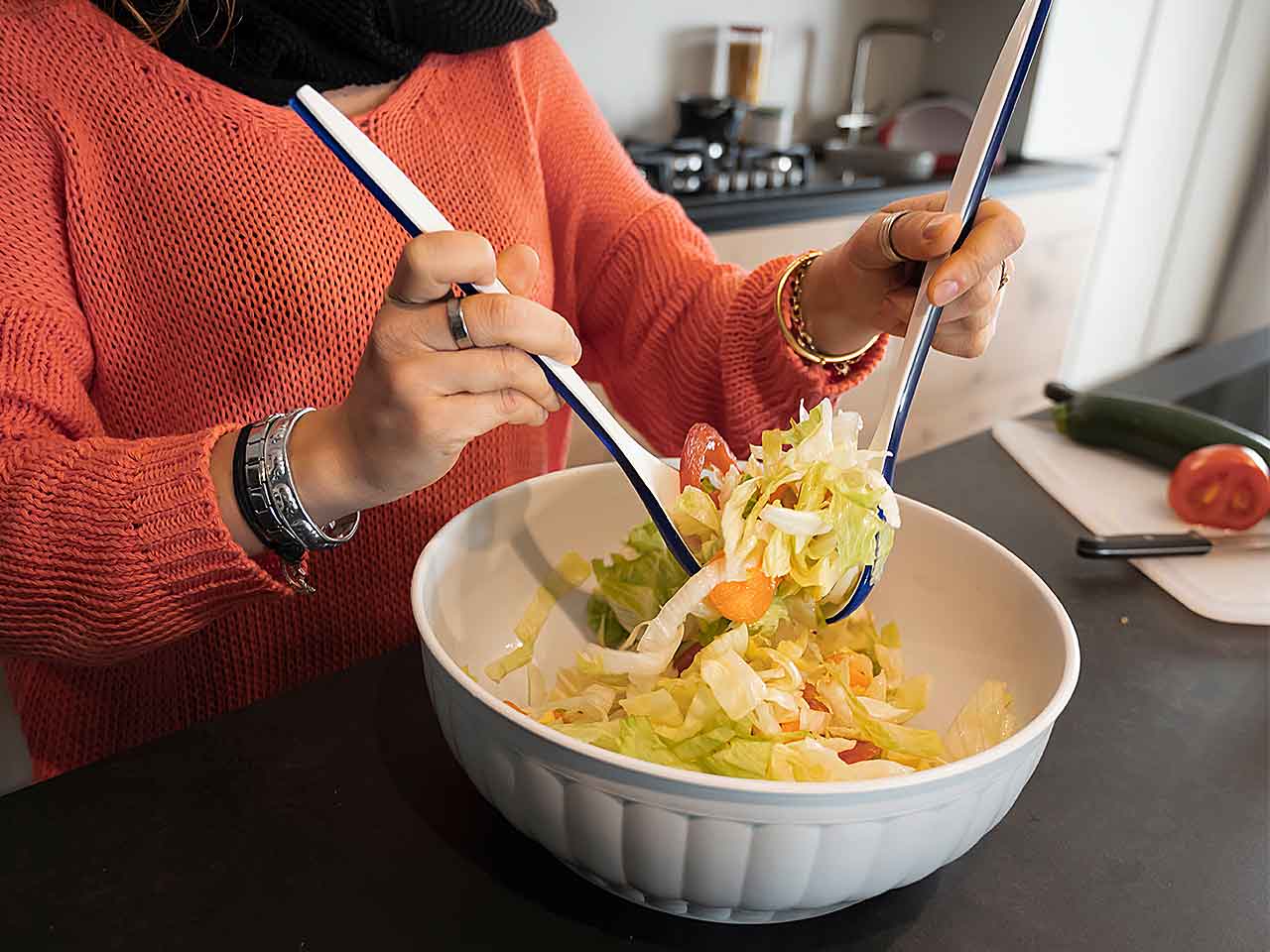 Insalatiera costolata d30 ins30