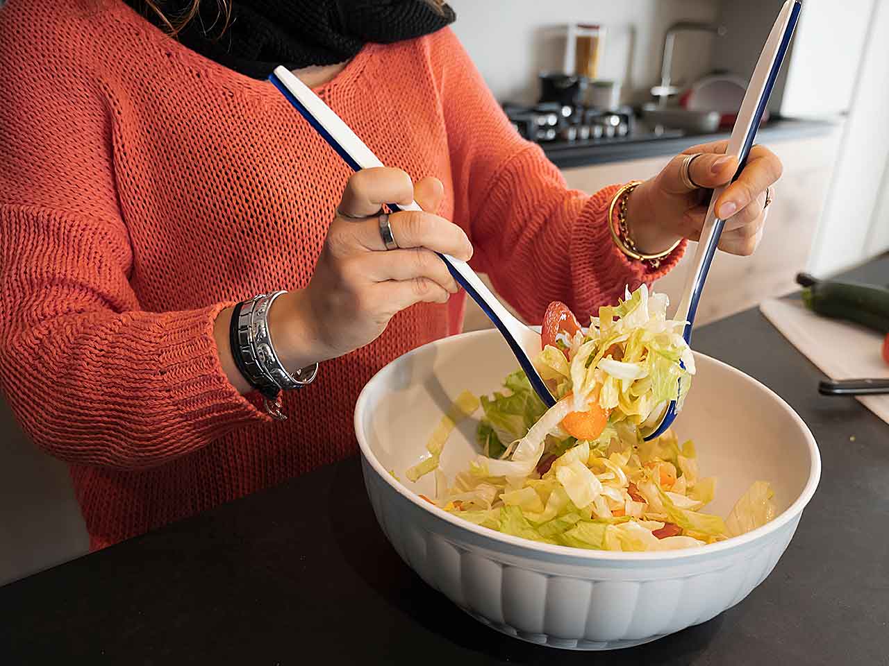 Insalatiera costolata d25cm ins25