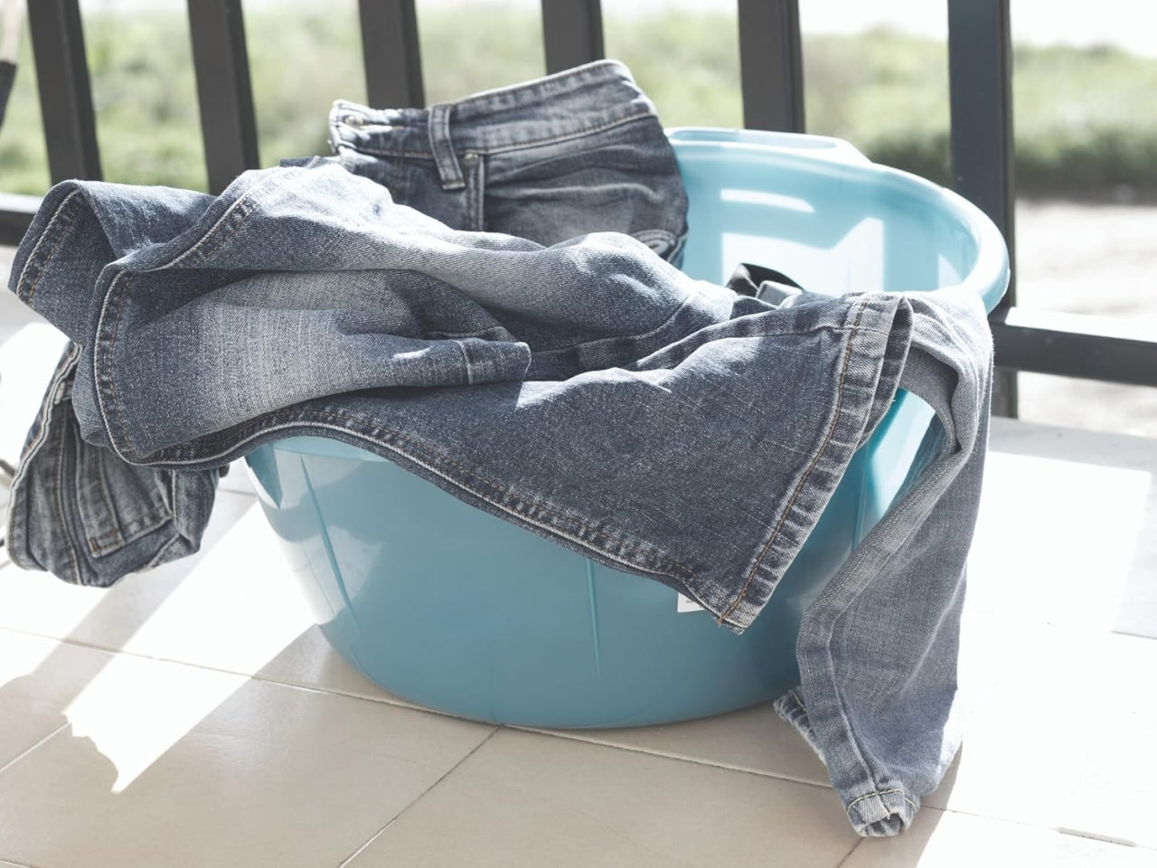 Bagno tondo azzurro d30 bt30