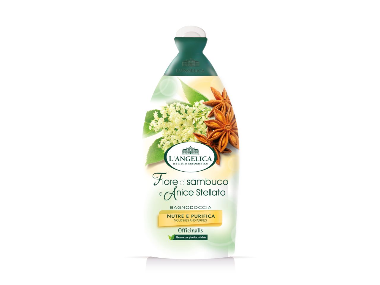 Bagnoschiuma officinalis fragranza sambuco e anice capacita' 500ml$