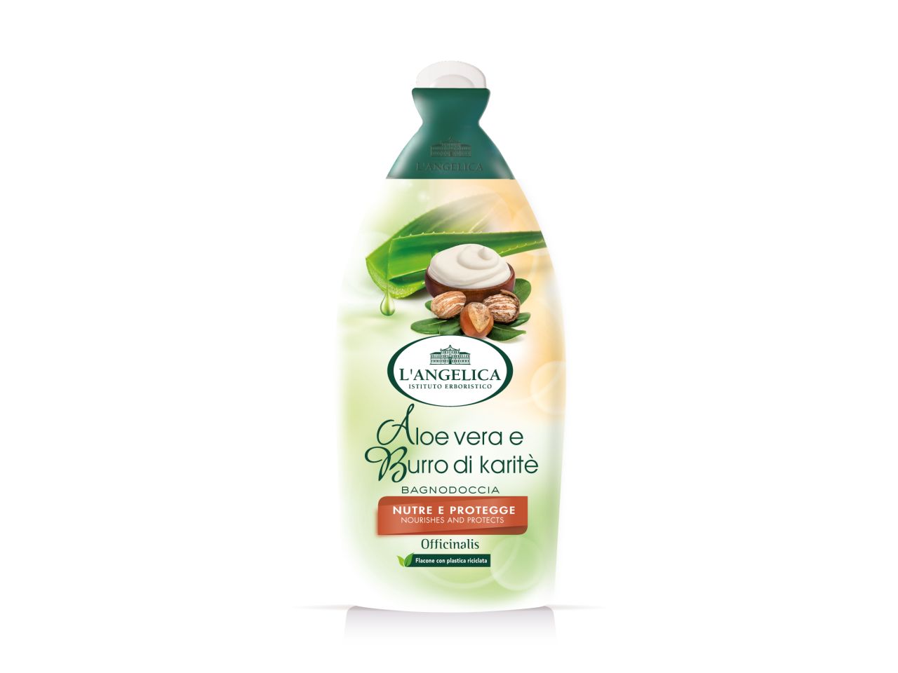 Bagnoschiuma officinalis fragranza aloe e burroka capacita' 500ml$