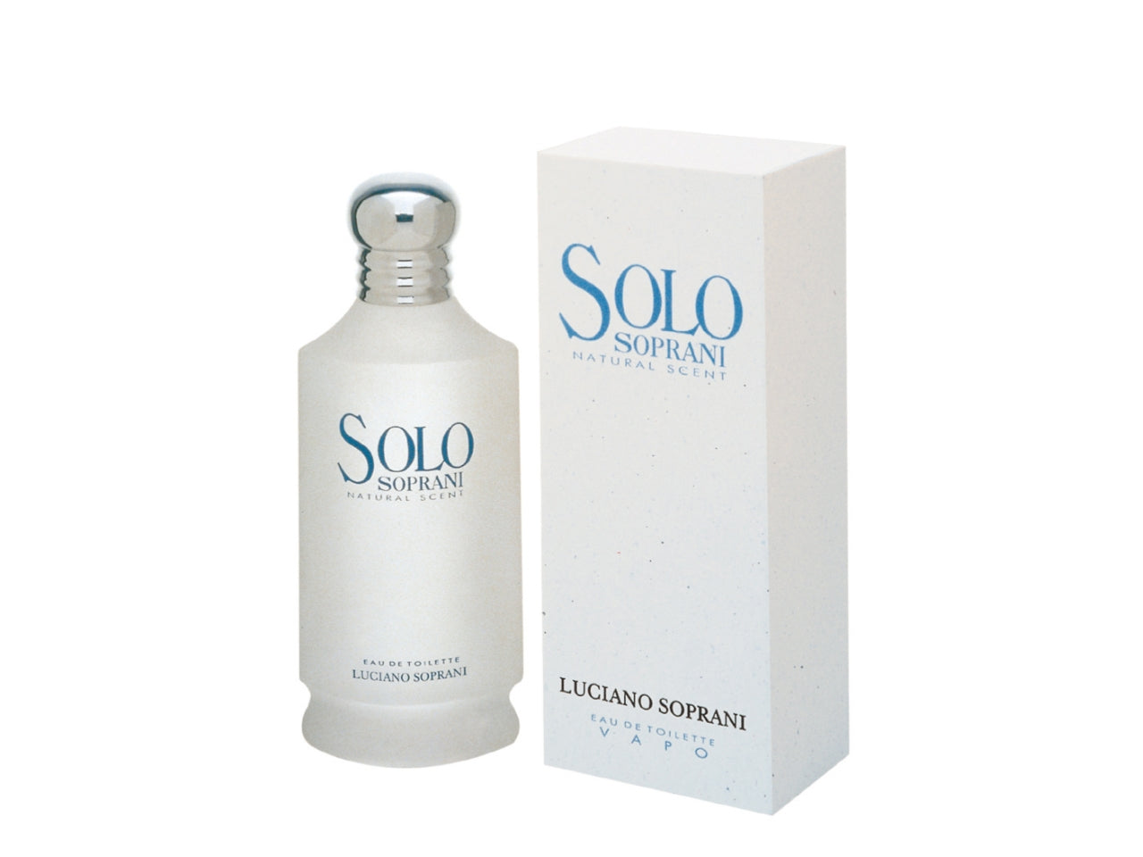 Luciano Soprani solo bianco, confezione con edt 100ml + gel doccia 200ml