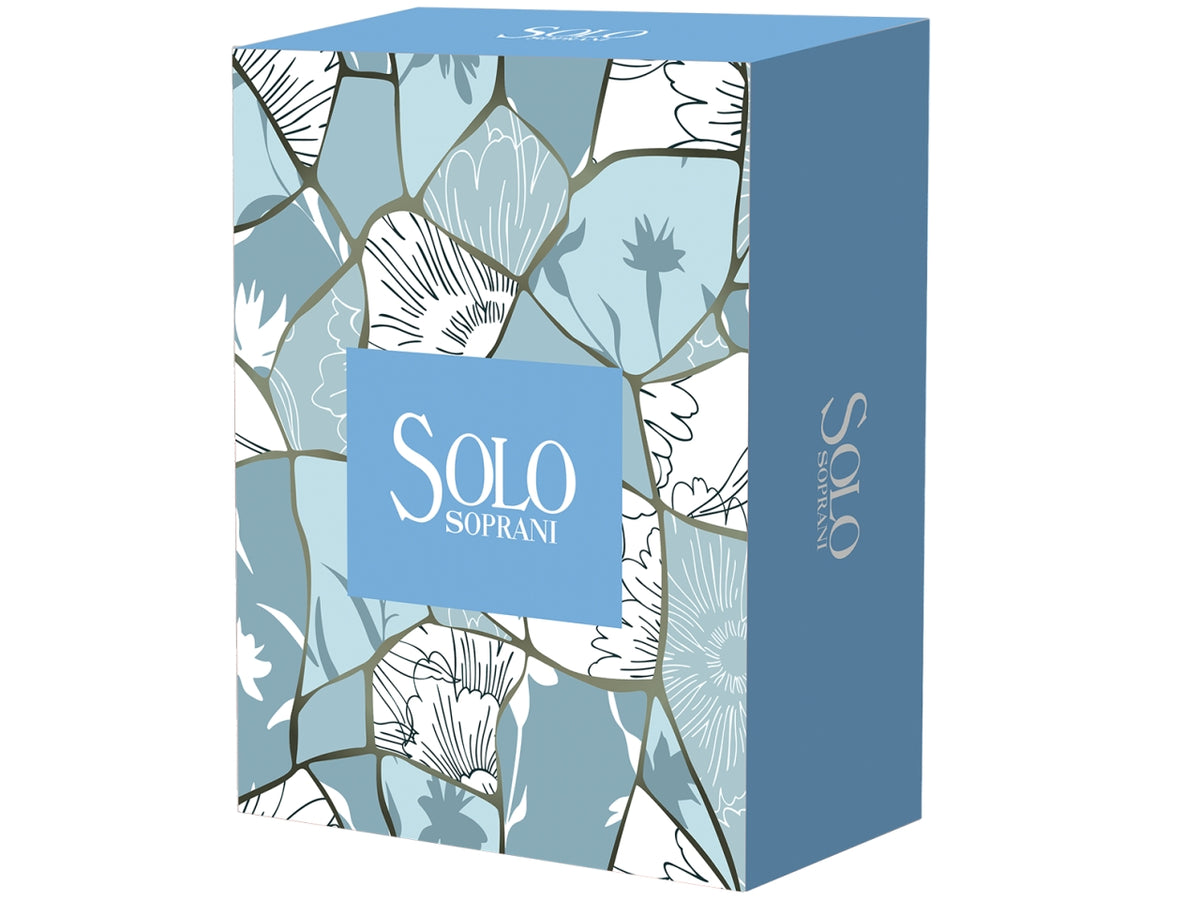 Luciano Soprani solo bianco, confezione con edt 100ml + gel doccia 200ml