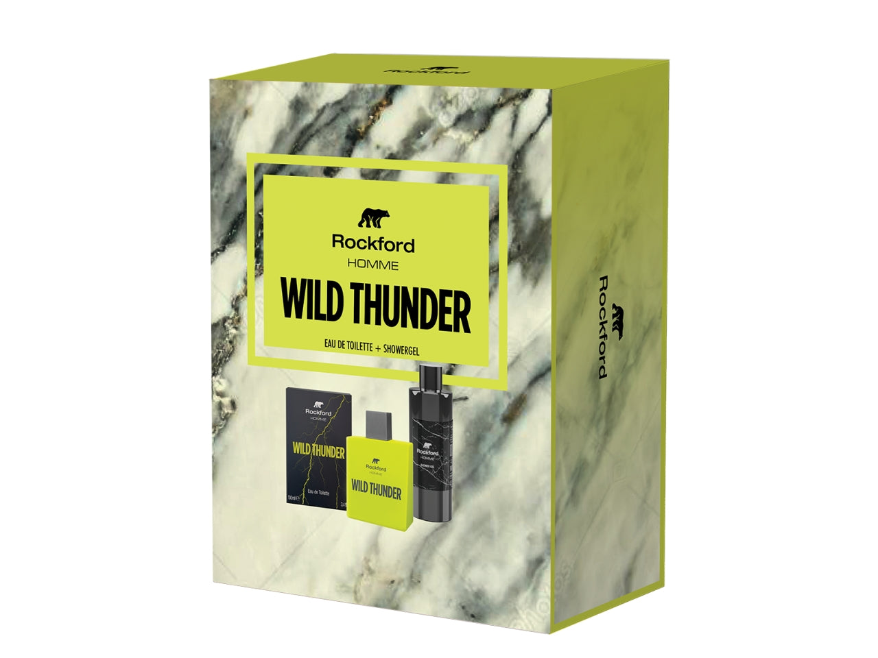 Rockford wildthunder, confezione con edt 100ml + gel doccia 250ml