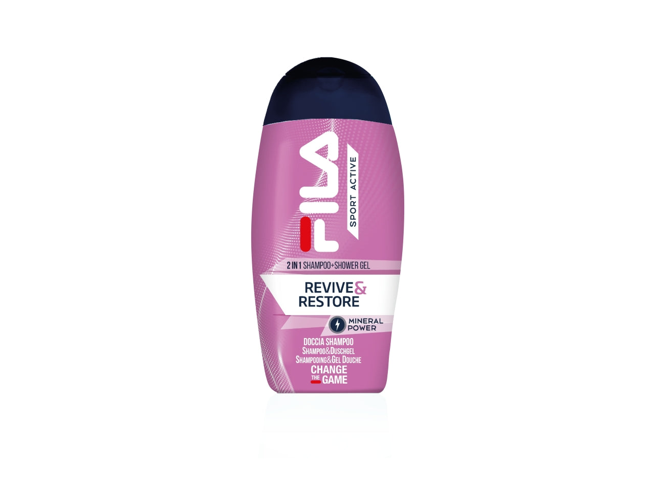 Fila donna, confezione con gel doccia revive & restore 250ml + gym bag