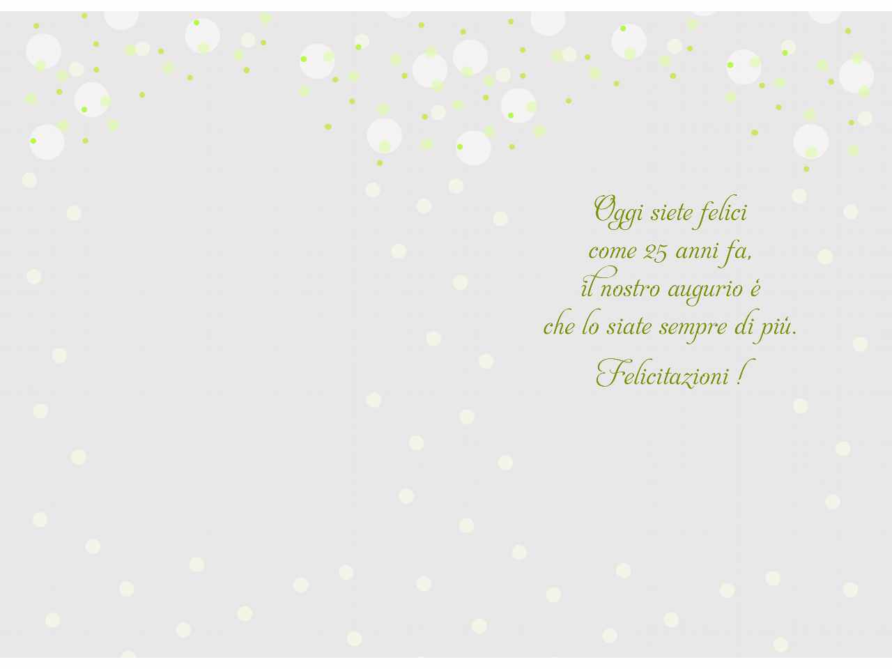 Biglietto anniversario