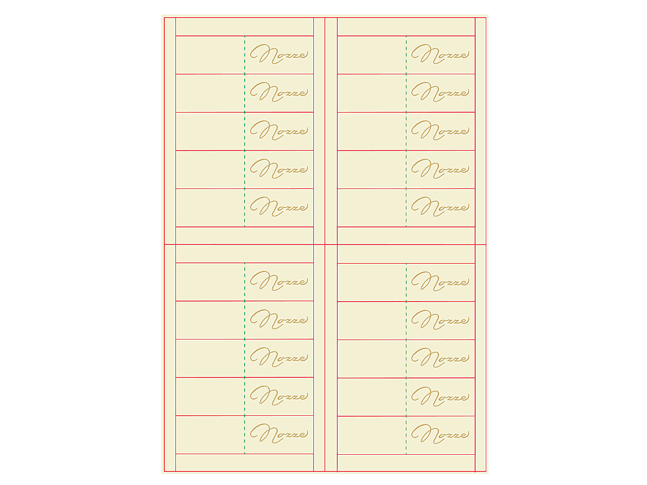 Biglietto bomboniera 100 pezzi nozze