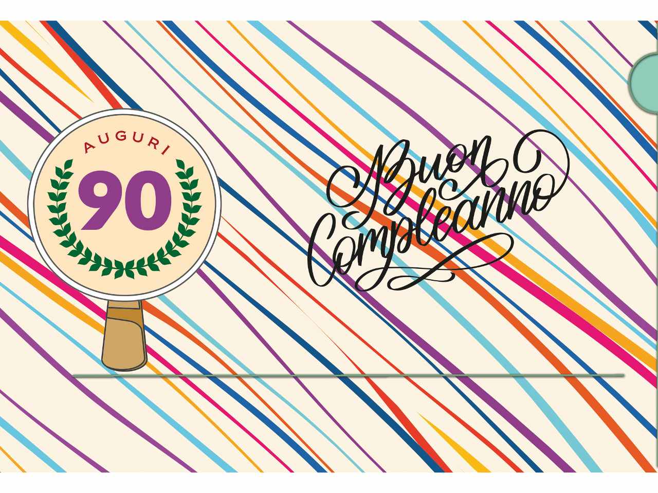 Biglietto auguri buon compleanno 90 anni