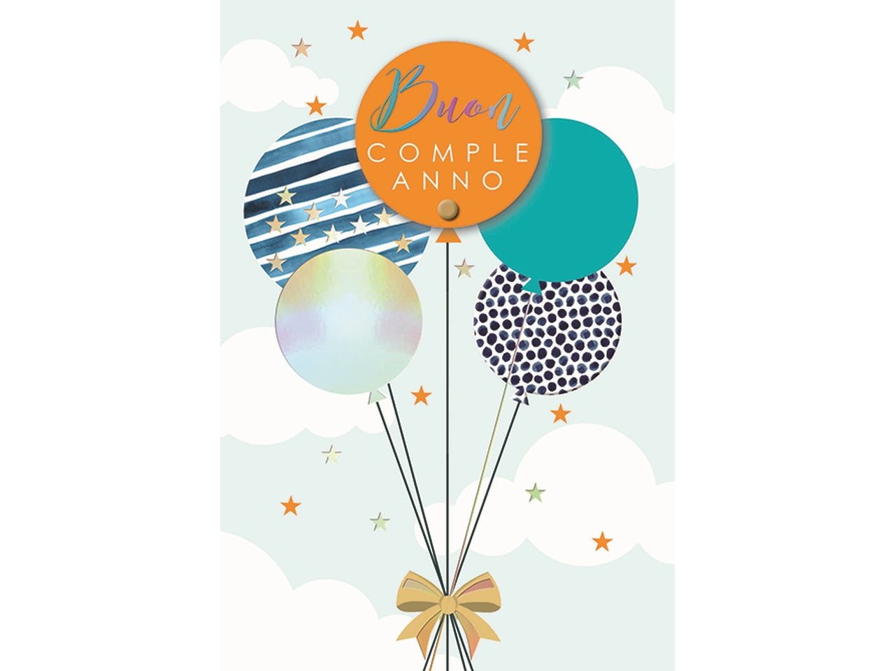 Biglietto buon compleanno speciale palloncini