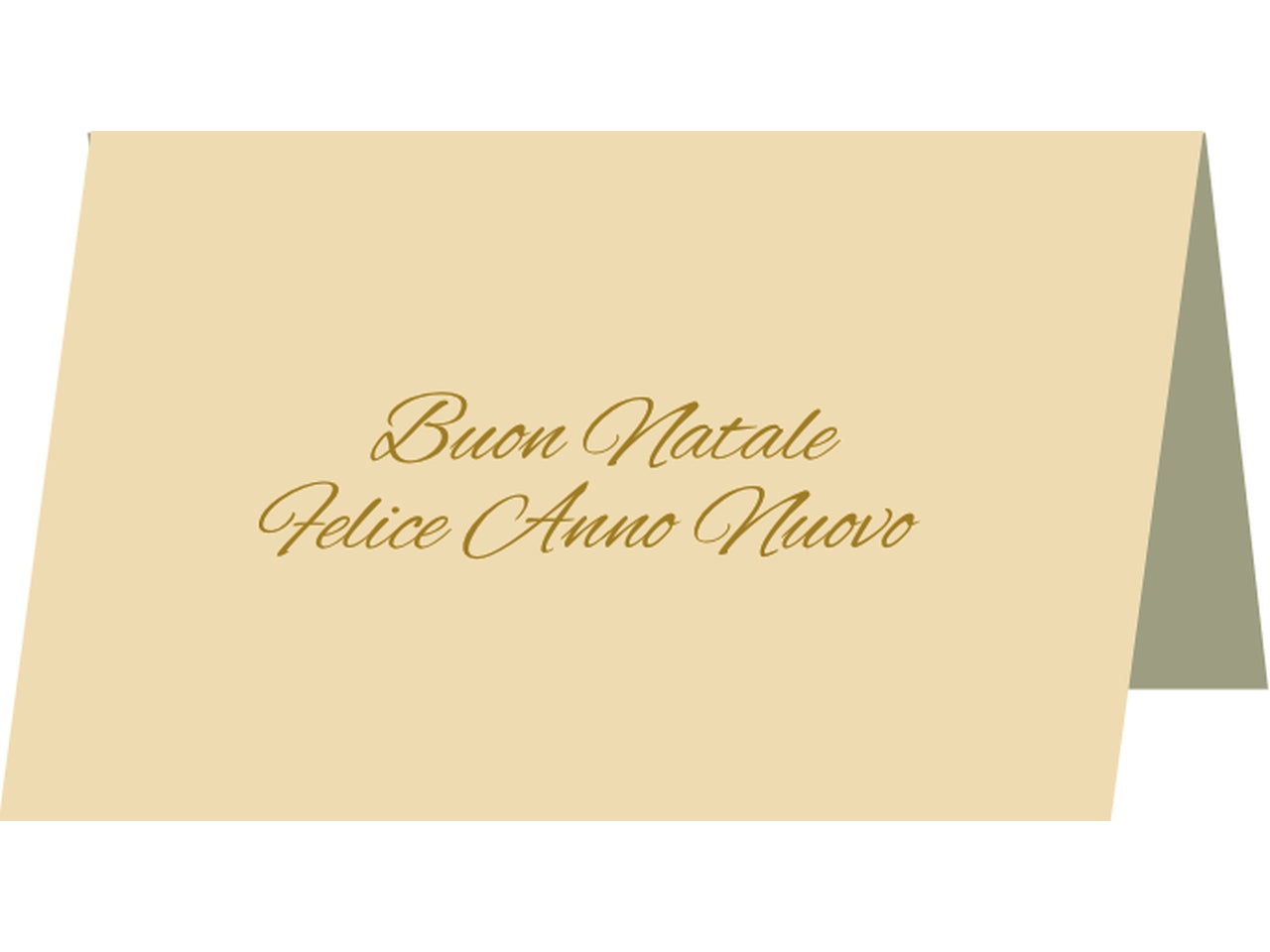 Scatola con 50 biglietti avorio e oro